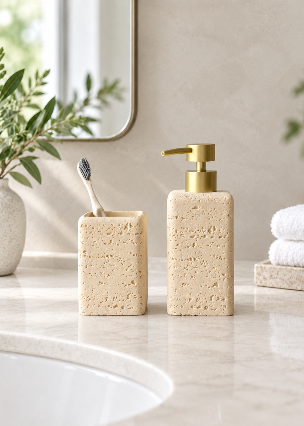 Lasa Bathroom Set - Buttercup (Set of 2)