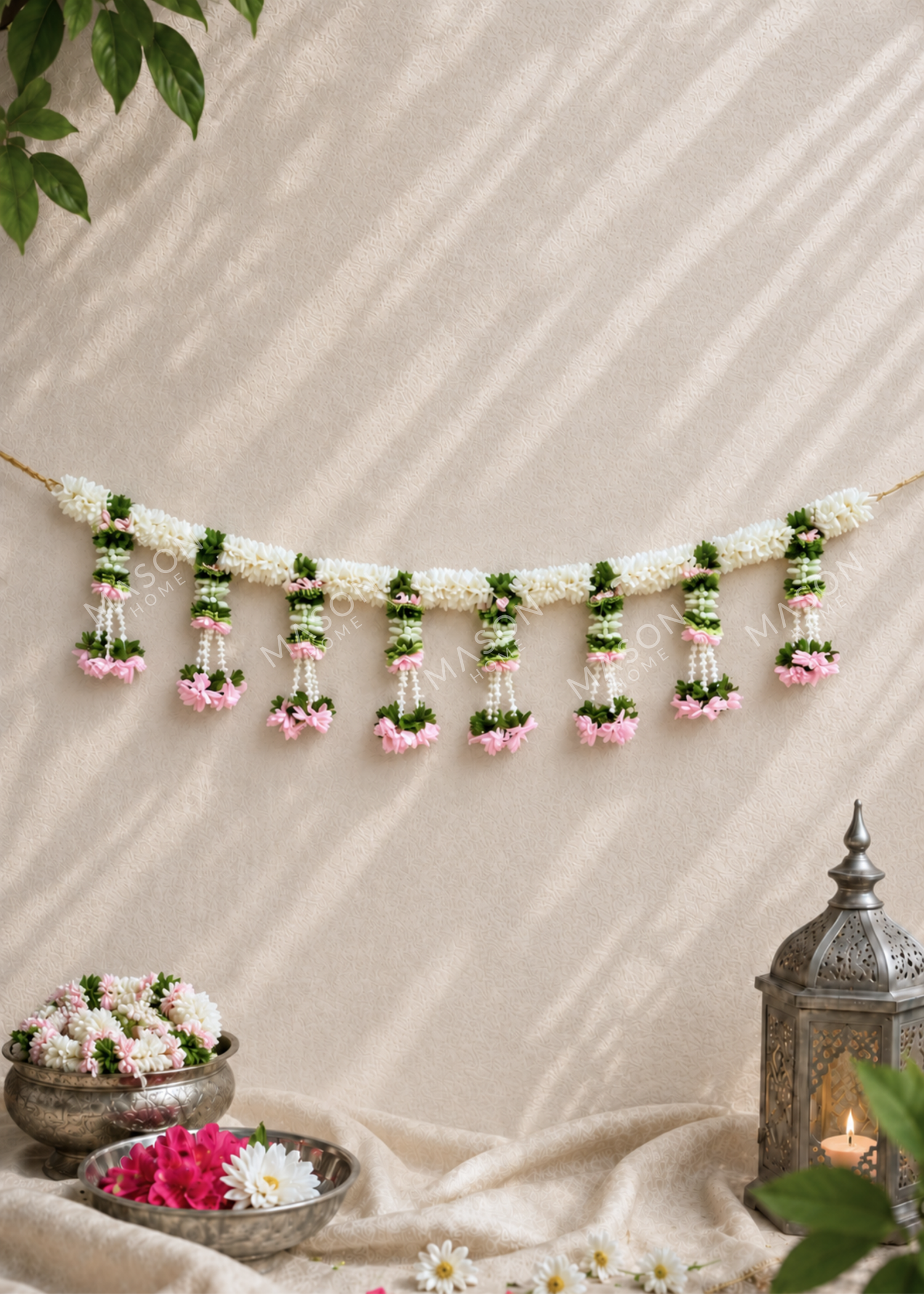 Festive Blush Mogra Toran