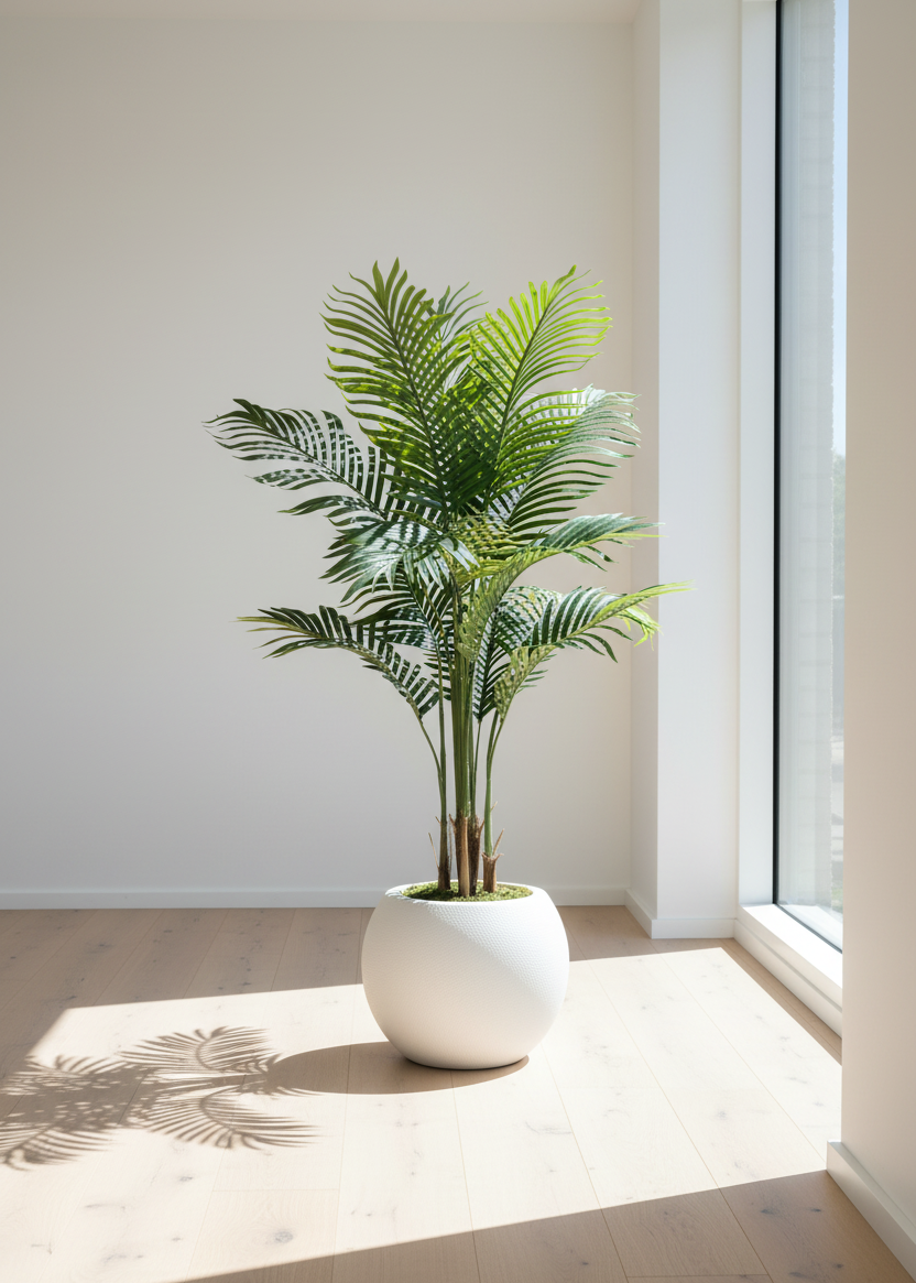 Artificial Areca Palm Plant + Pot - 4.5 Feet