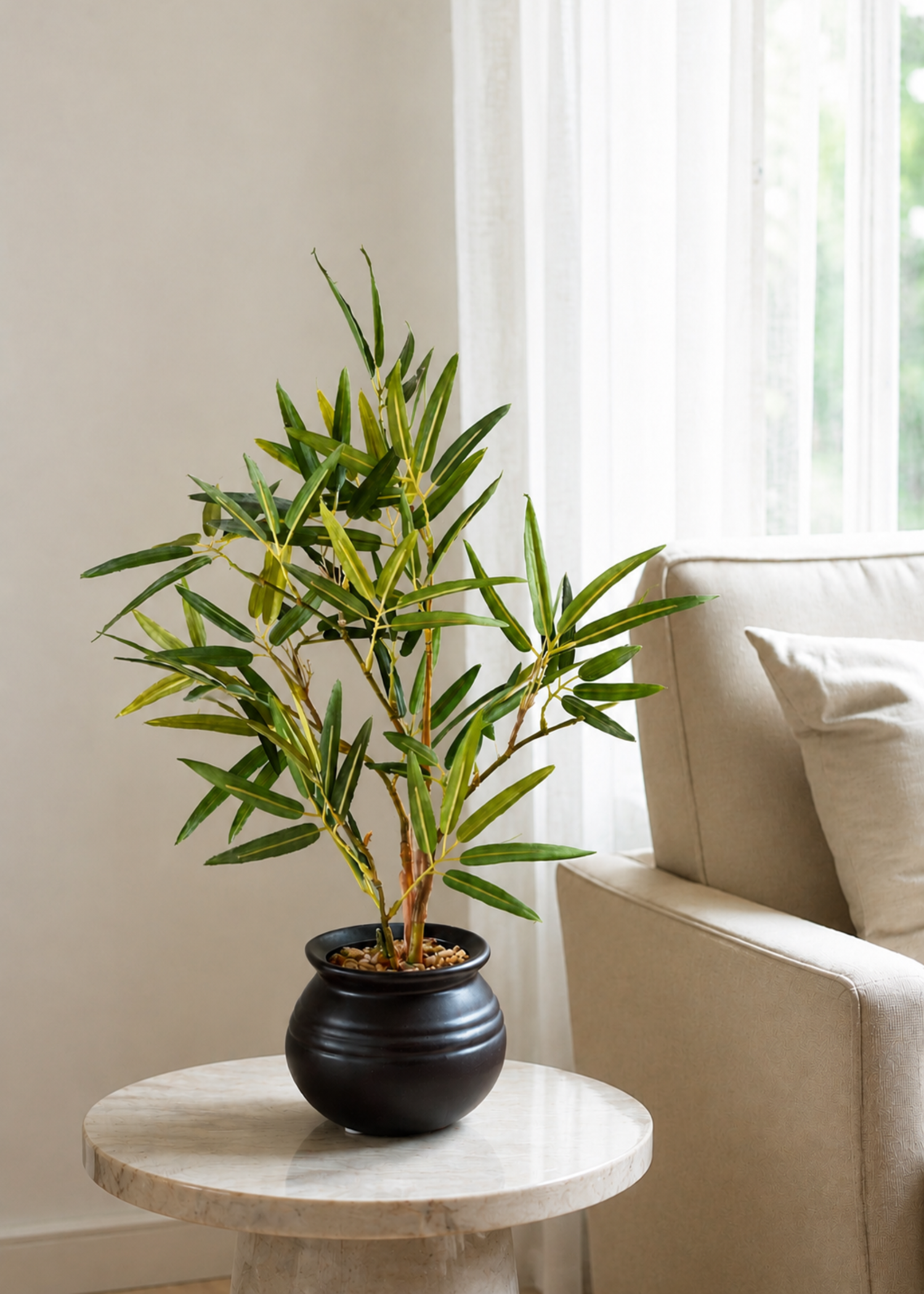 Artificial Lucky Bamboo Bonsai Plant