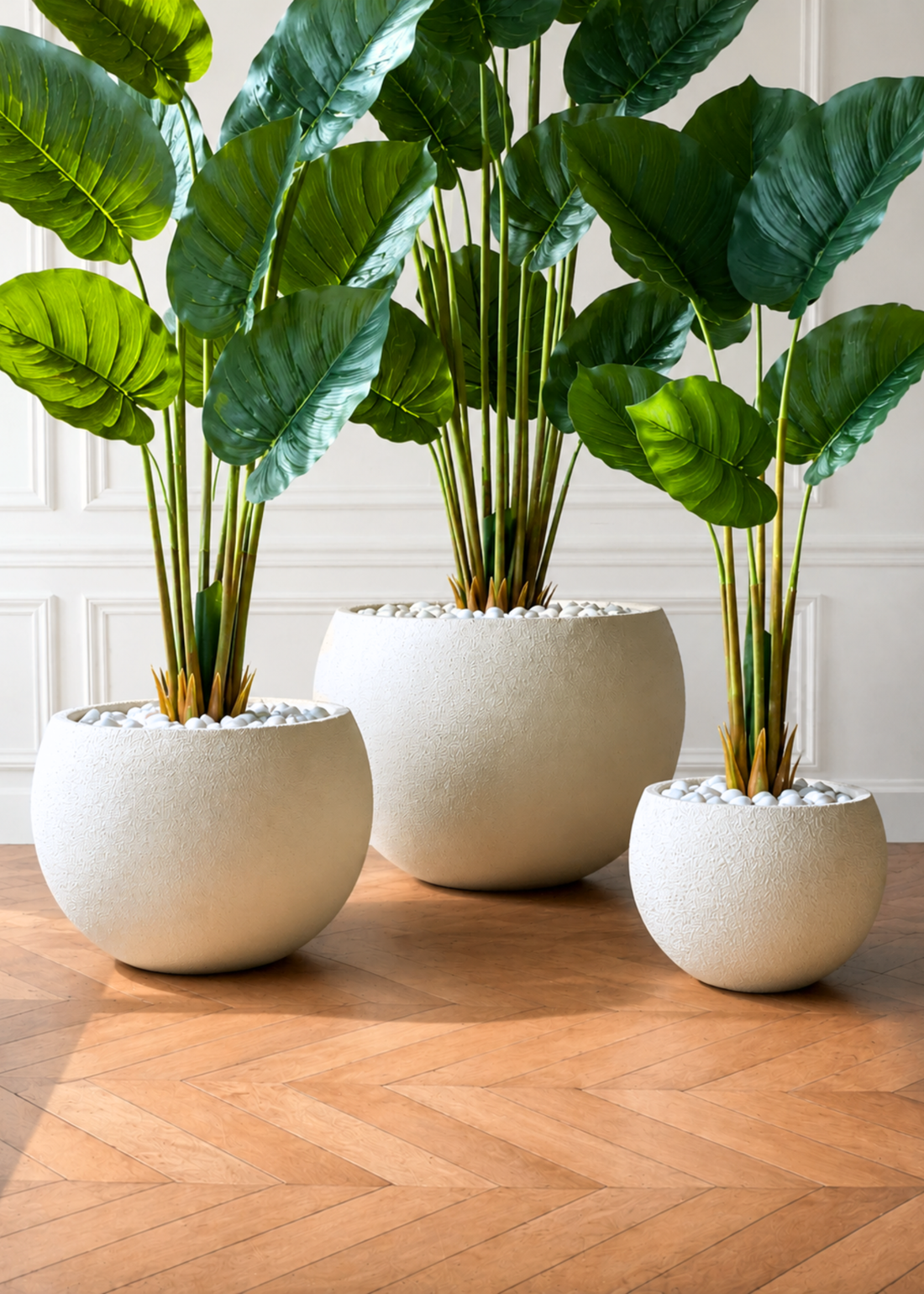 Lithos Planters - Chalk White