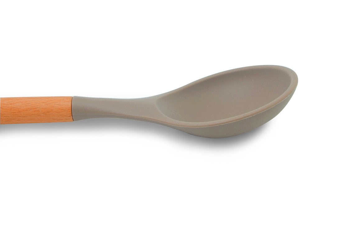 Misato Silicone Spoon With Beech Wood Handle