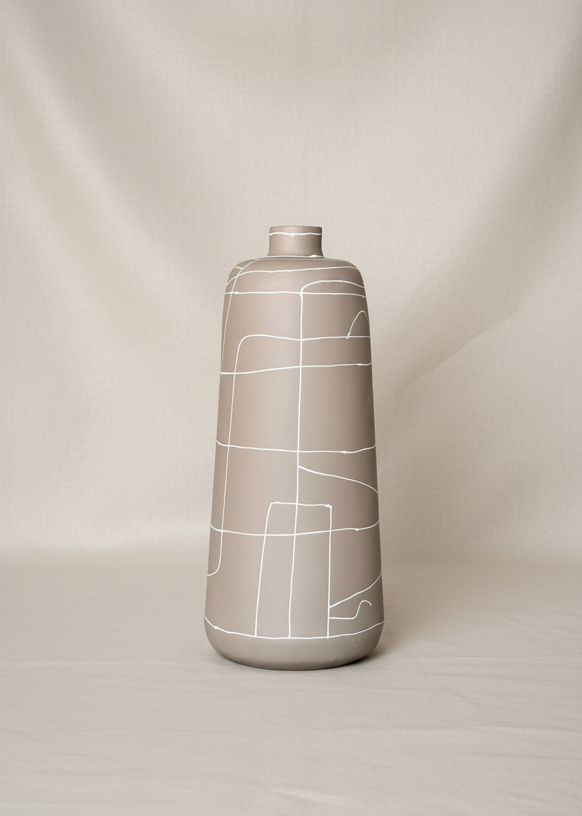 Dune Terra Vase - Beige (Large)