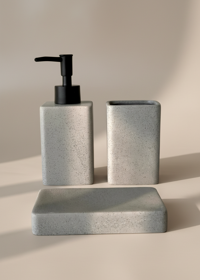 Slate Bathroom Set - Grey
