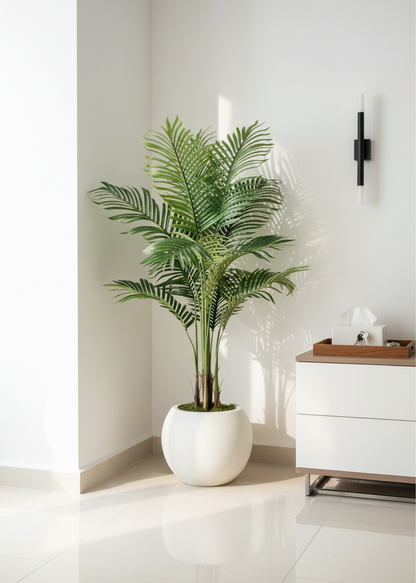 Artificial Areca Palm Plant + Pot - 4.5 Feet