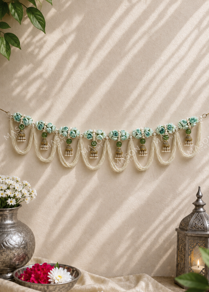 Festive Mint Pearl Toran