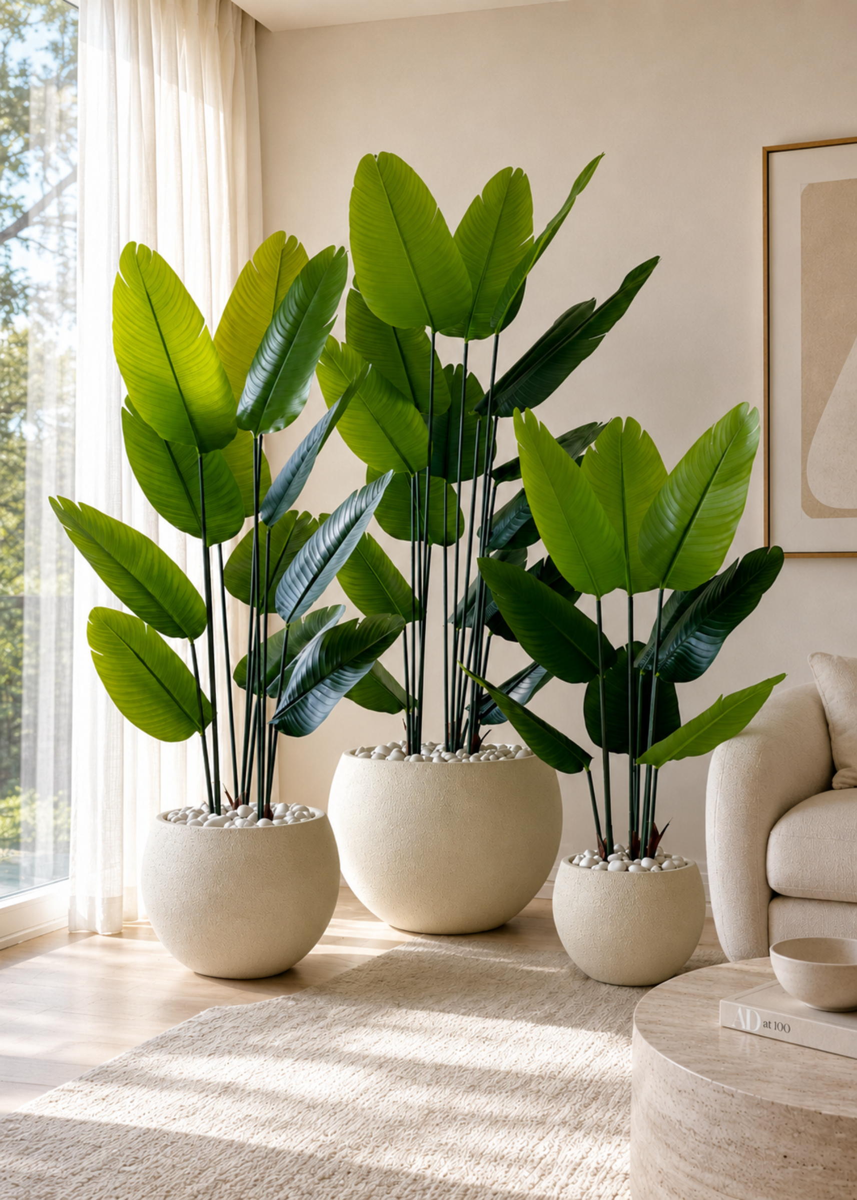 Lithos Planters - Beige