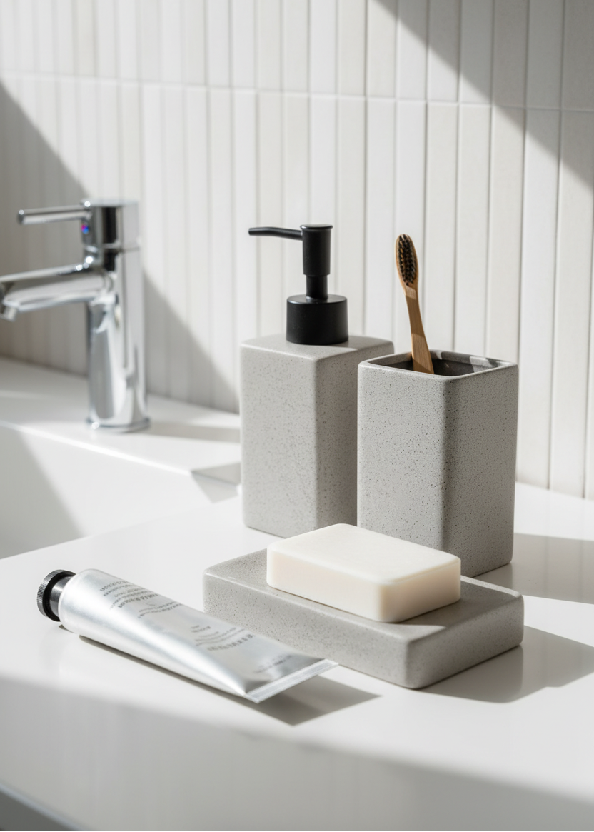 Slate Bathroom Set - Grey