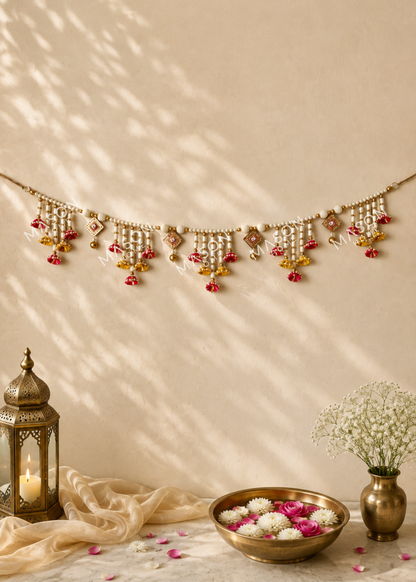 Festive Pink Yellow Toran