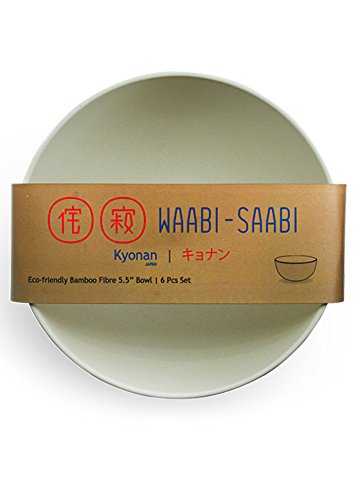 Kyonan Bamboo Fibre Bowls - 6 Pack