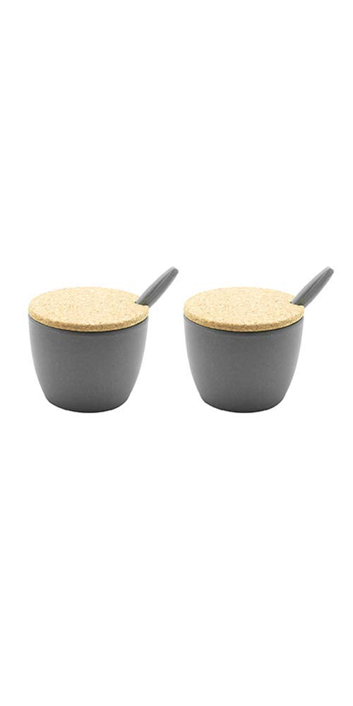 Memuro Bamboo Fibre Condiment Bowl - Set Of 2