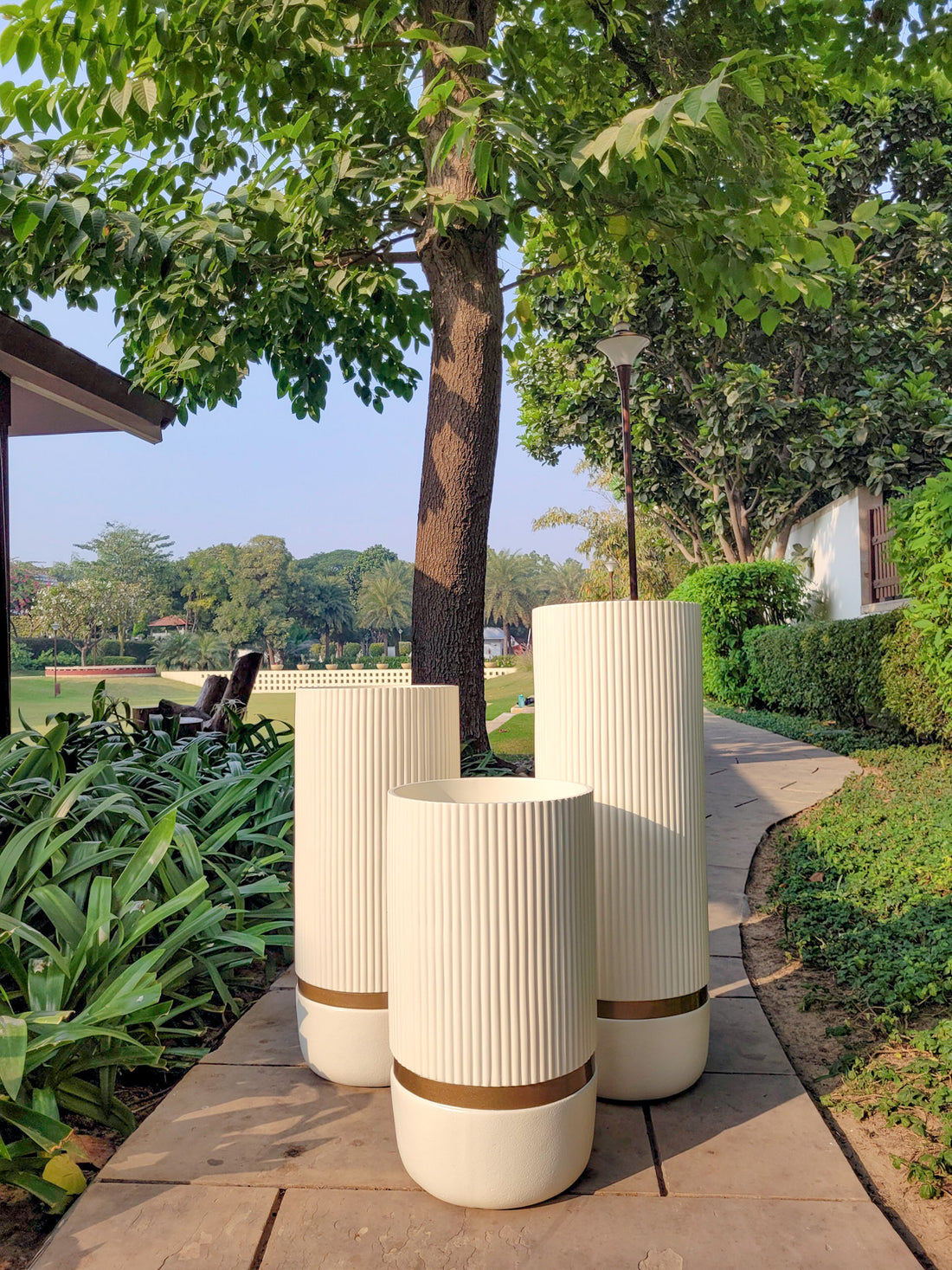 Aurora Tall Planter - Beige