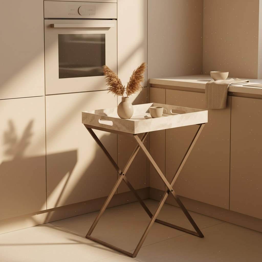 Indo Latte Butler Tray Table