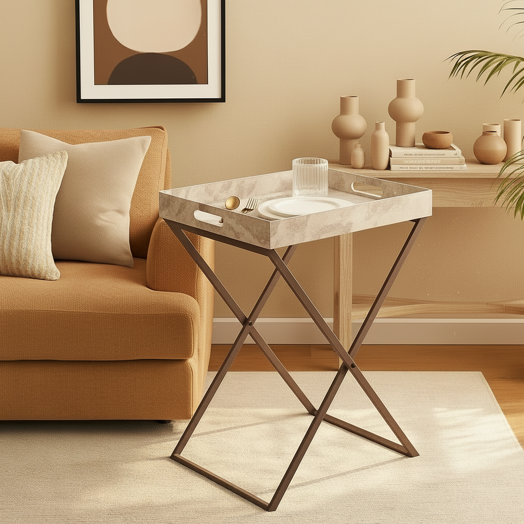 Indo Latte Butler Tray Table