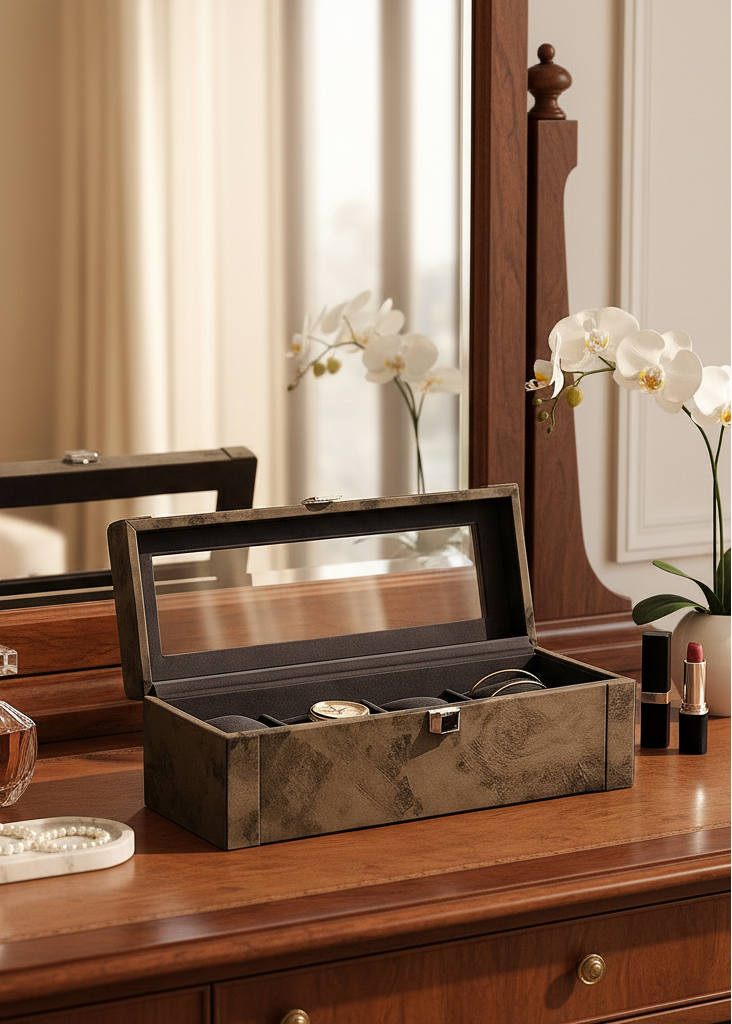 Indo Mocha Watch Box - 4 Slots