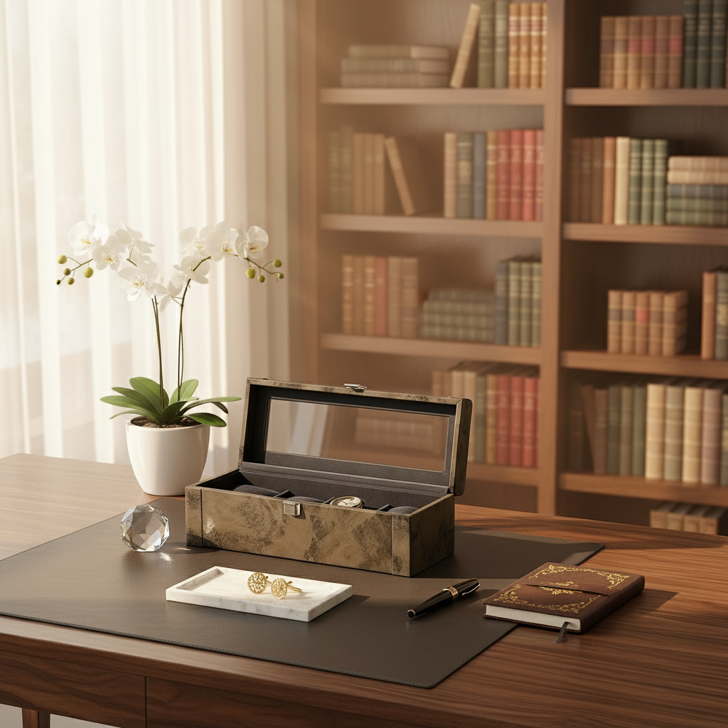 Indo Mocha Watch Box - 4 Slots