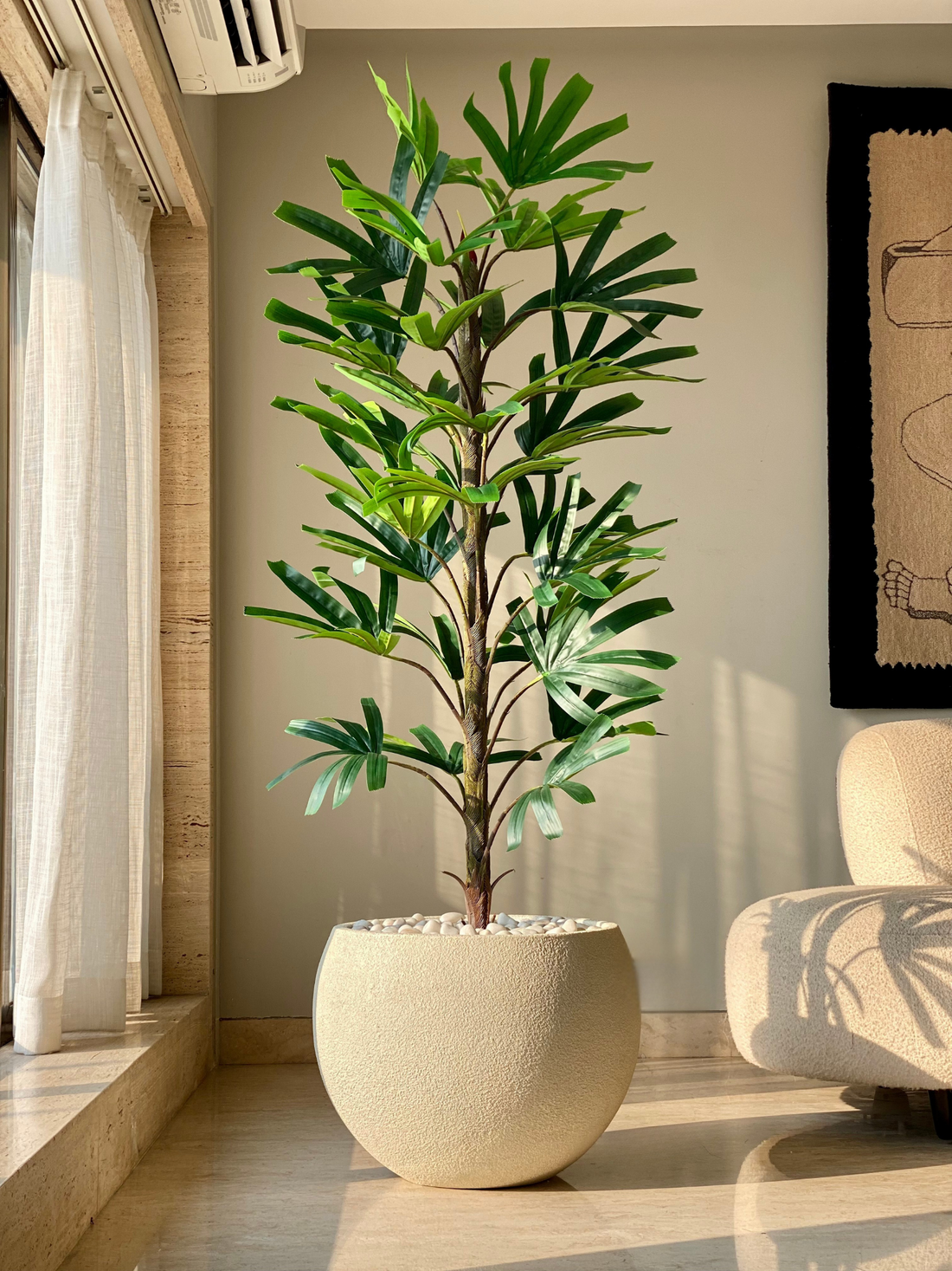 Artificial Rhapis Palm Plant -  6 Feet