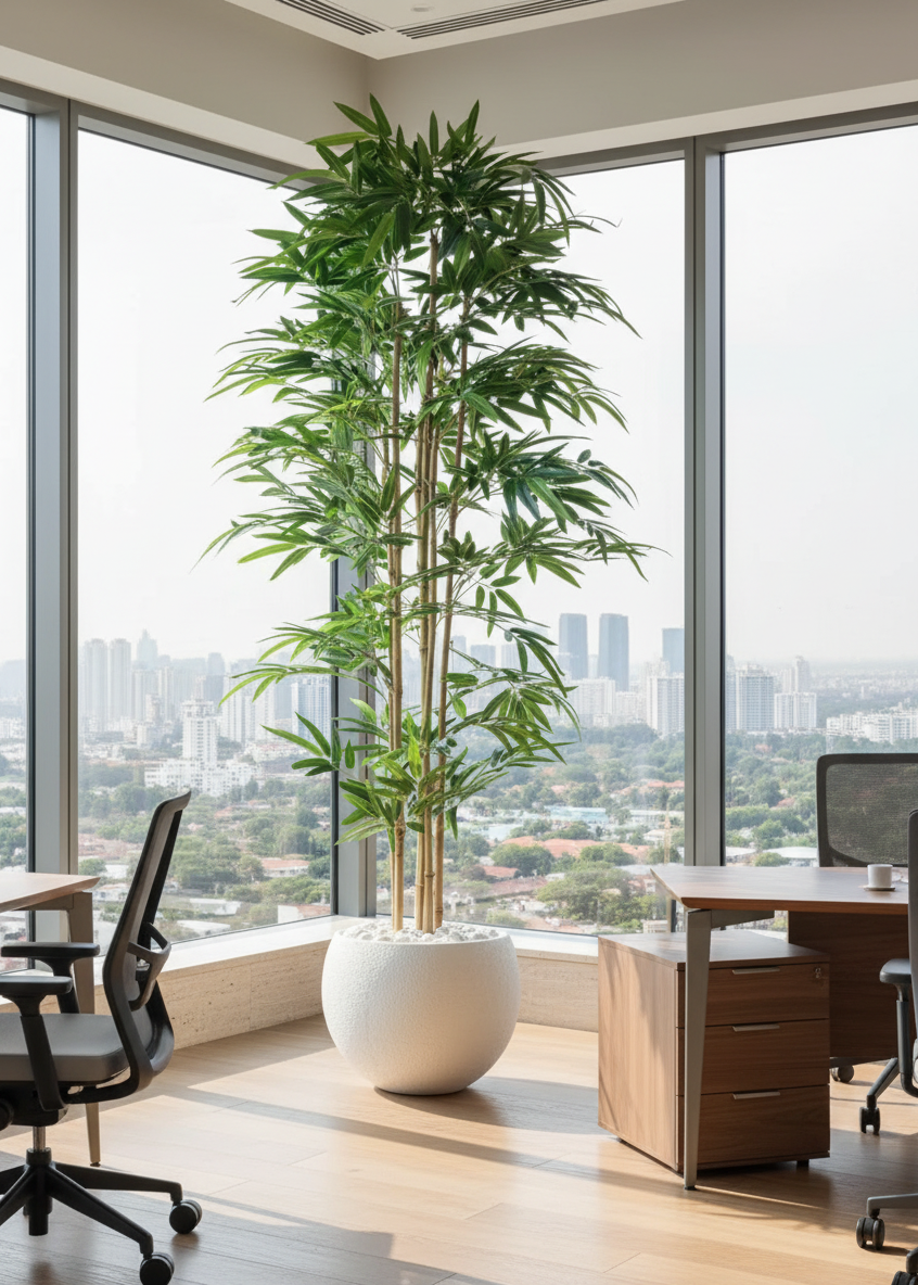 Artificial Bamboo Bliss Plant - 7 Feet
