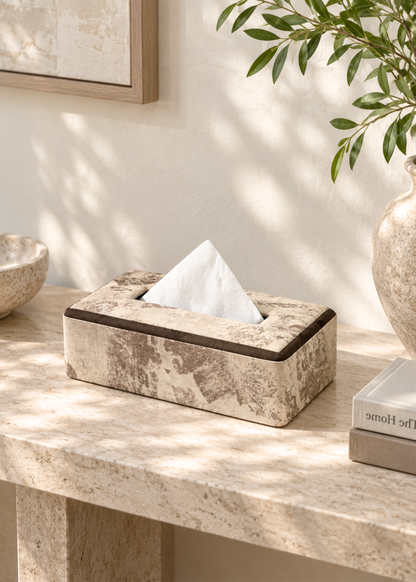 Marl Dual-Tone Tissue Box