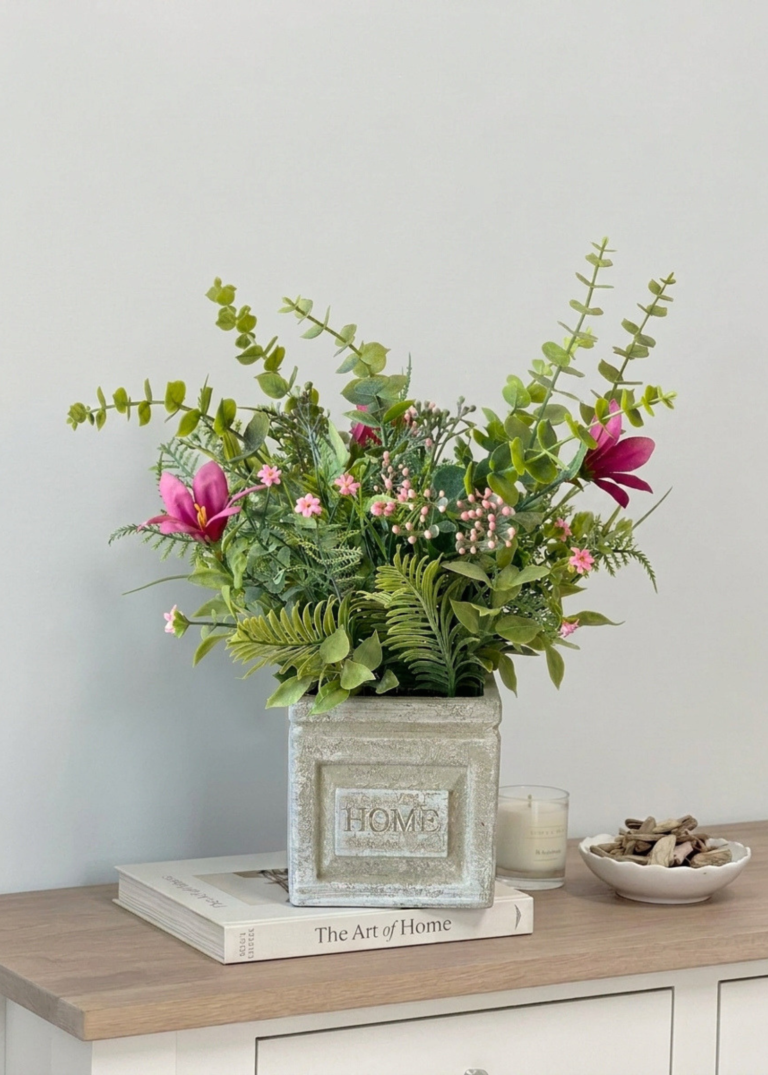 Artificial Lily Meadow Plant - Pink