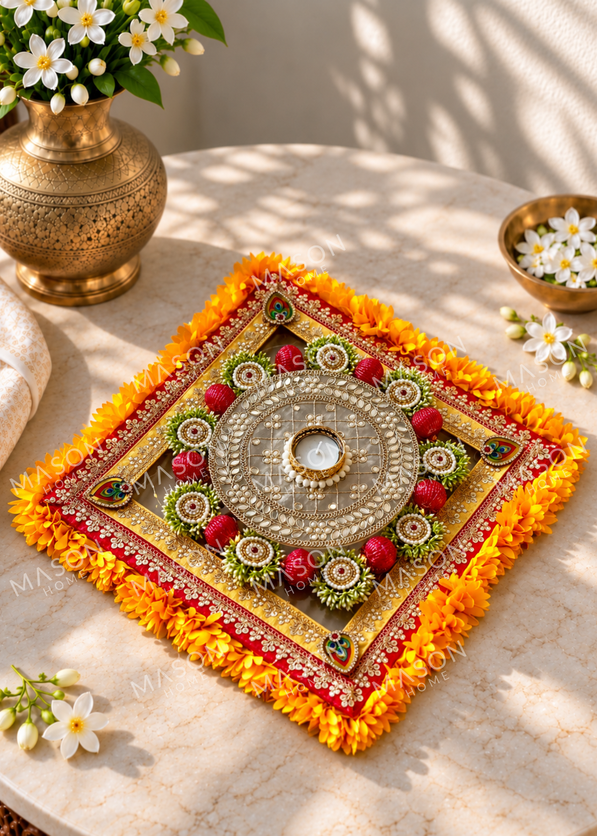 Festive Kundan Kamal Matt