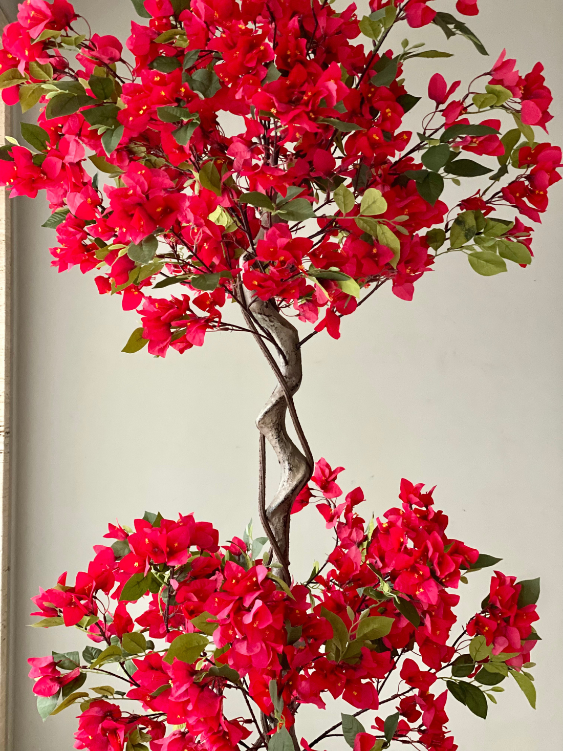 Artificial Scarlet Red Bougainvillea Plant - 6 Feet