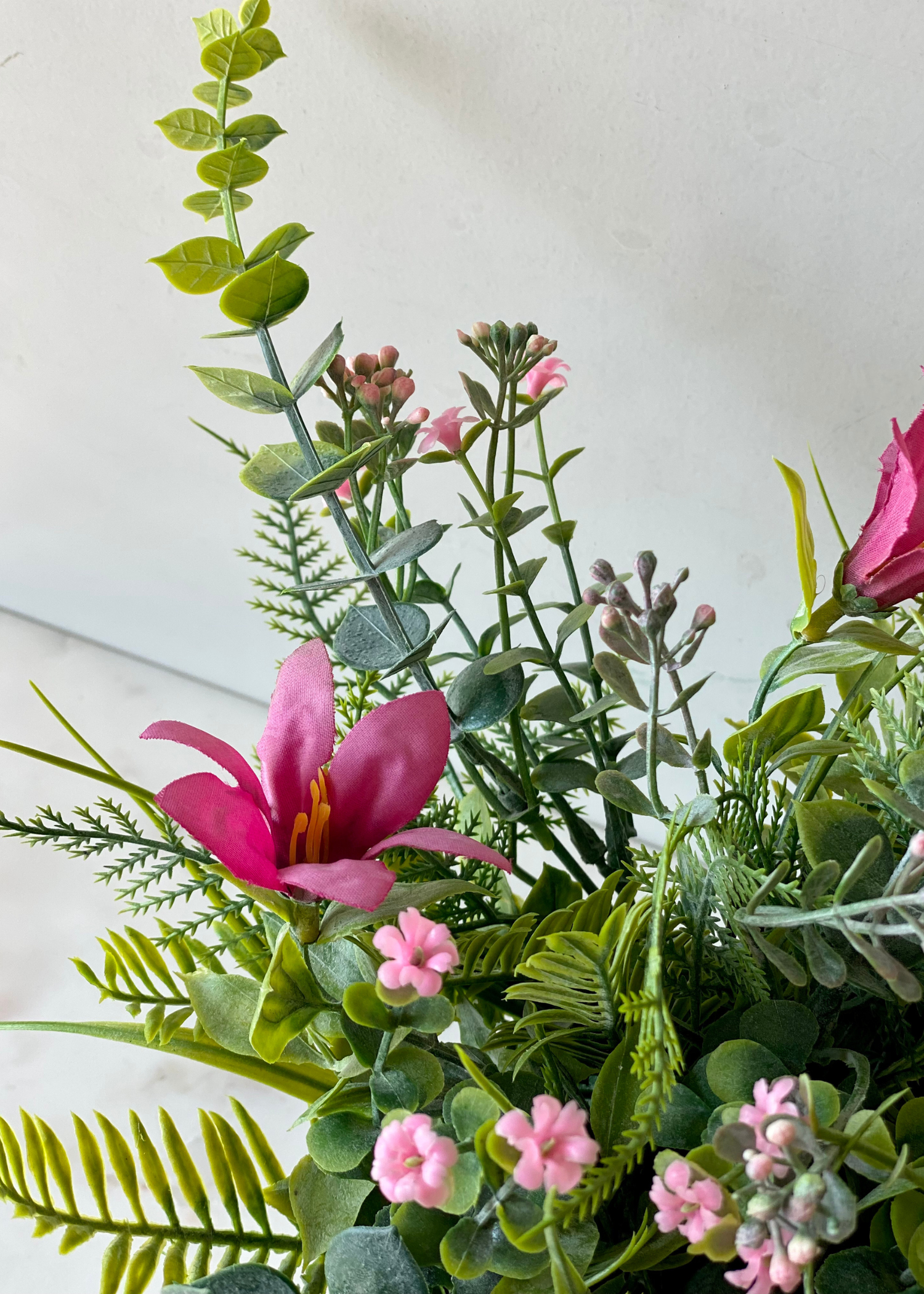 Artificial Lily Meadow Plant - Pink