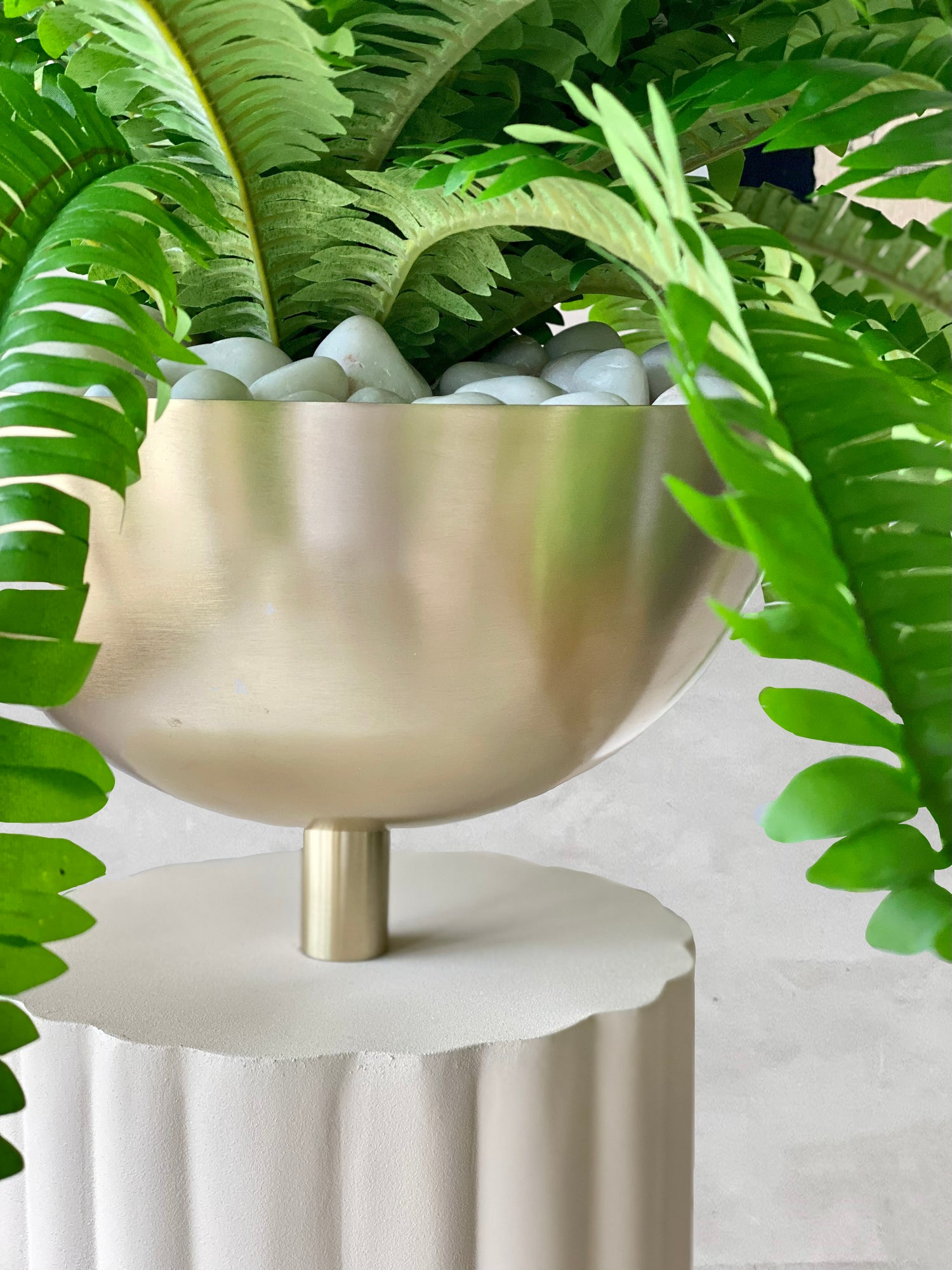 Sabi Fluted Planters - Beige