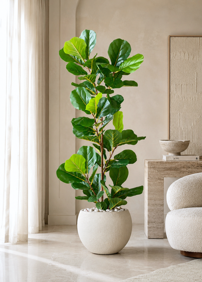 Artificial Fiddle Lyrate Plant - 5.5 Feet