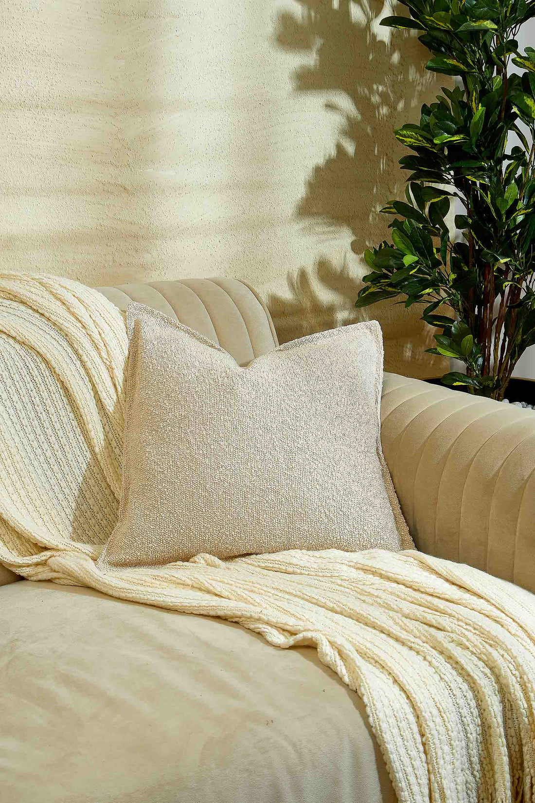 Boucle Cushion Cover - Beige