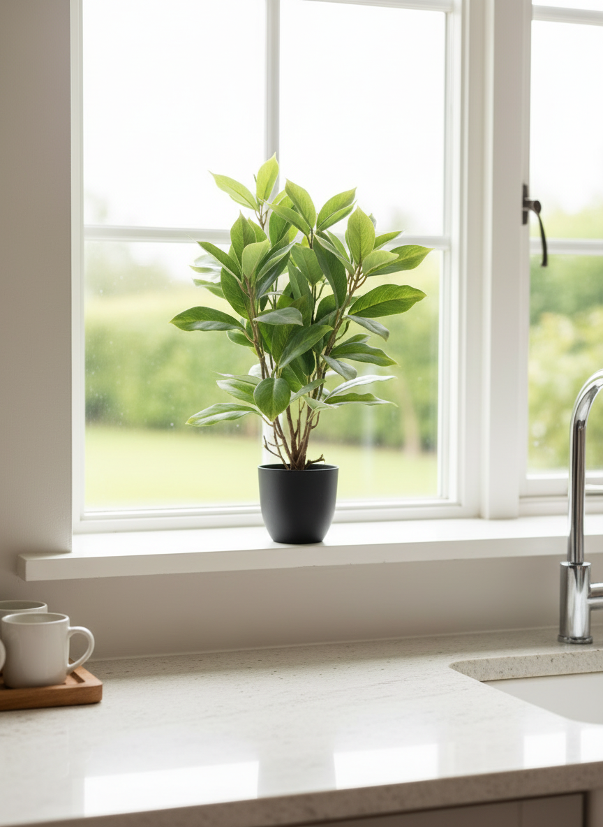 Artificial Jade Evergreen Plant