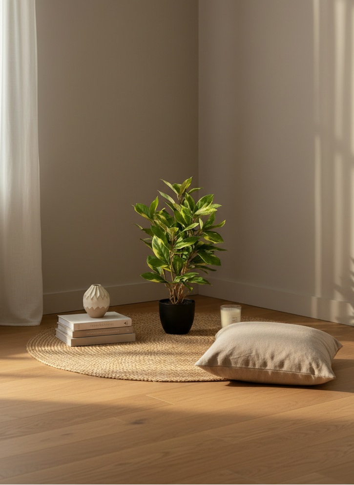 Artificial Evergreen Plant - Variegated