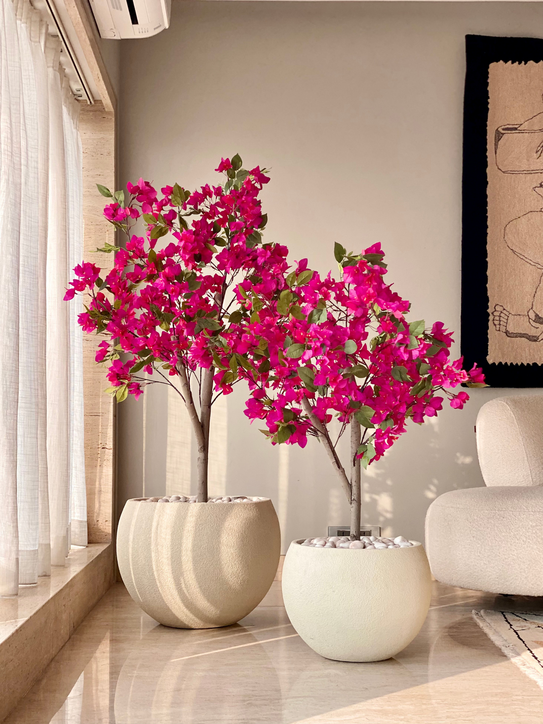 Artificial Pink Bougainvillea Plant - 4 Feet