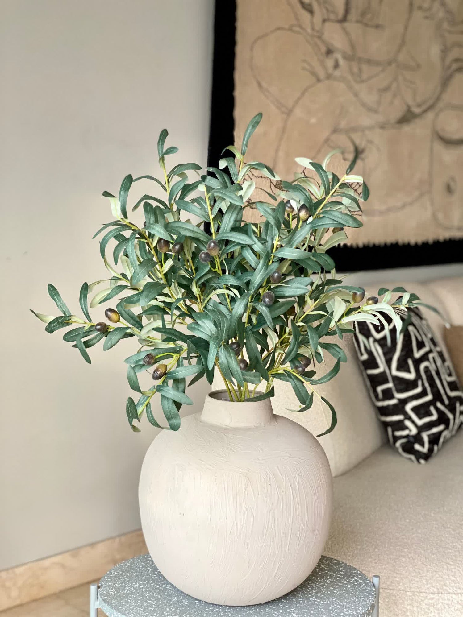 Artificial Olive Plant Stem (One Stem )