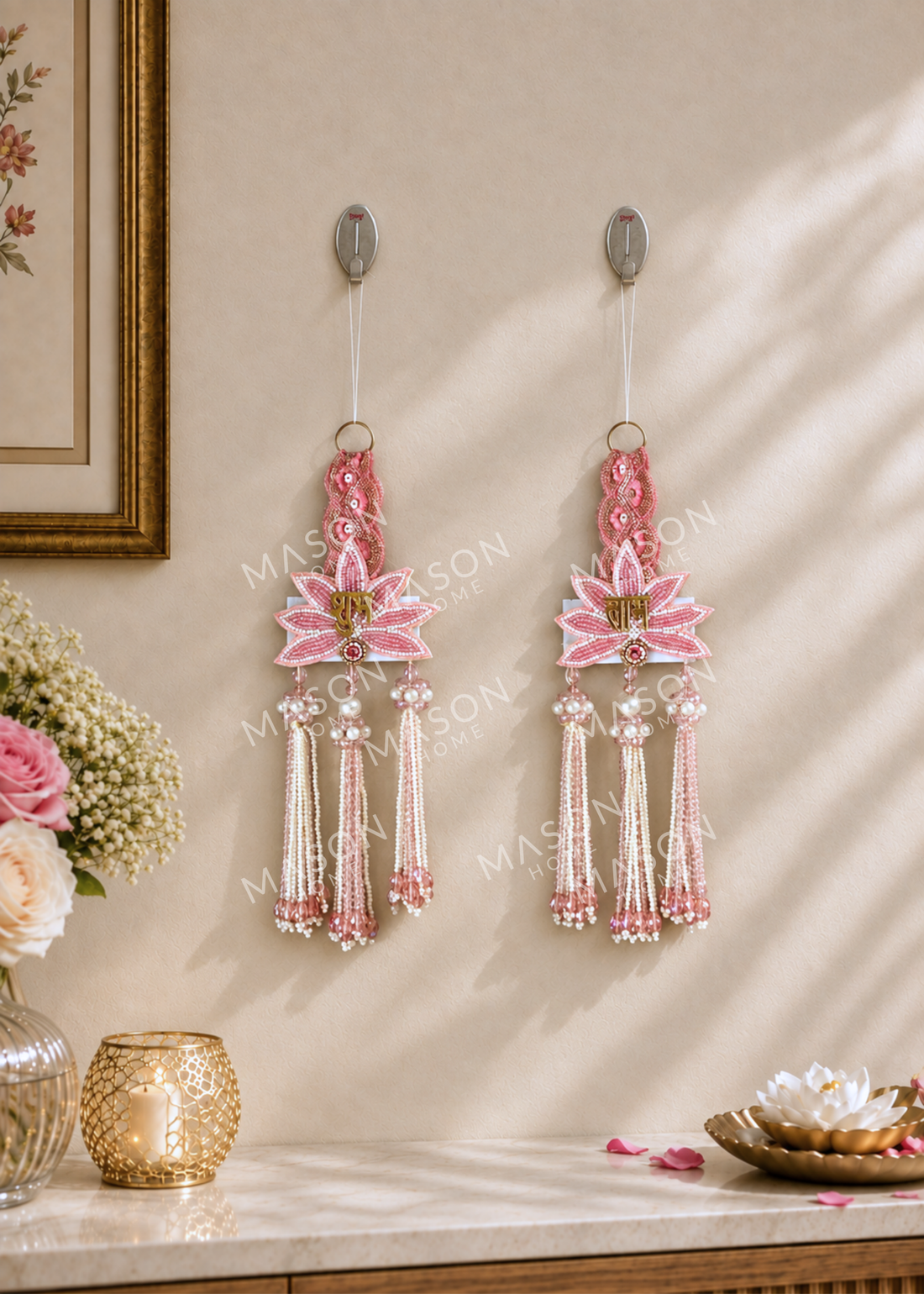 Festive Rose Petal Shubh Labh Hanging