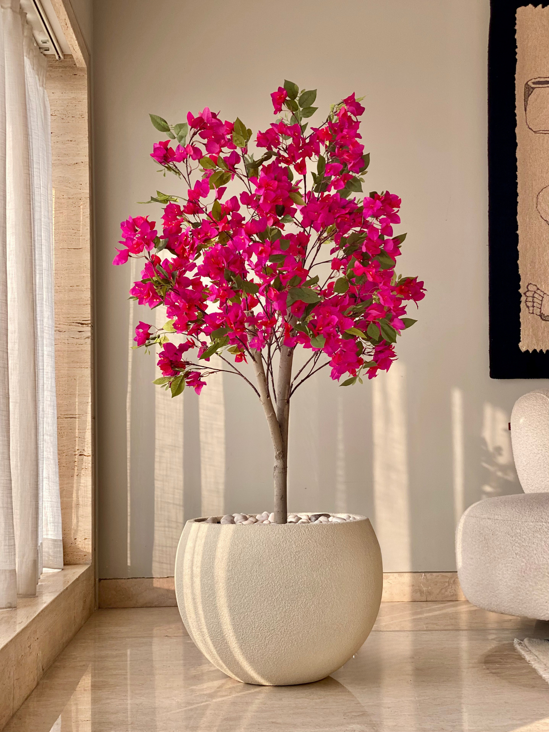 Artificial Pink Bougainvillea Plant - 5 Feet