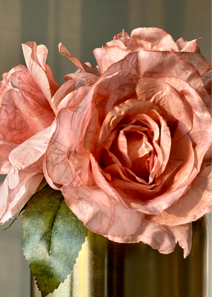 Artificial Peony Flower - Pink (Set of 2)
