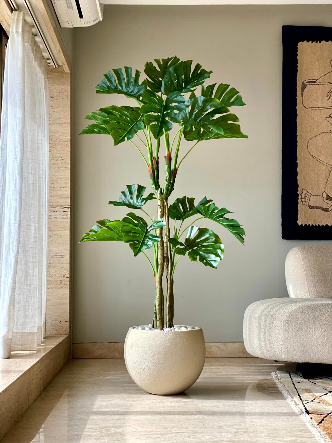 Artificial Rainforest Monstera Plant - 6 Feet