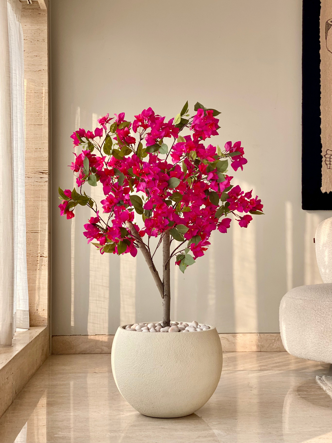 Artificial Pink Bougainvillea Plant - 4 Feet