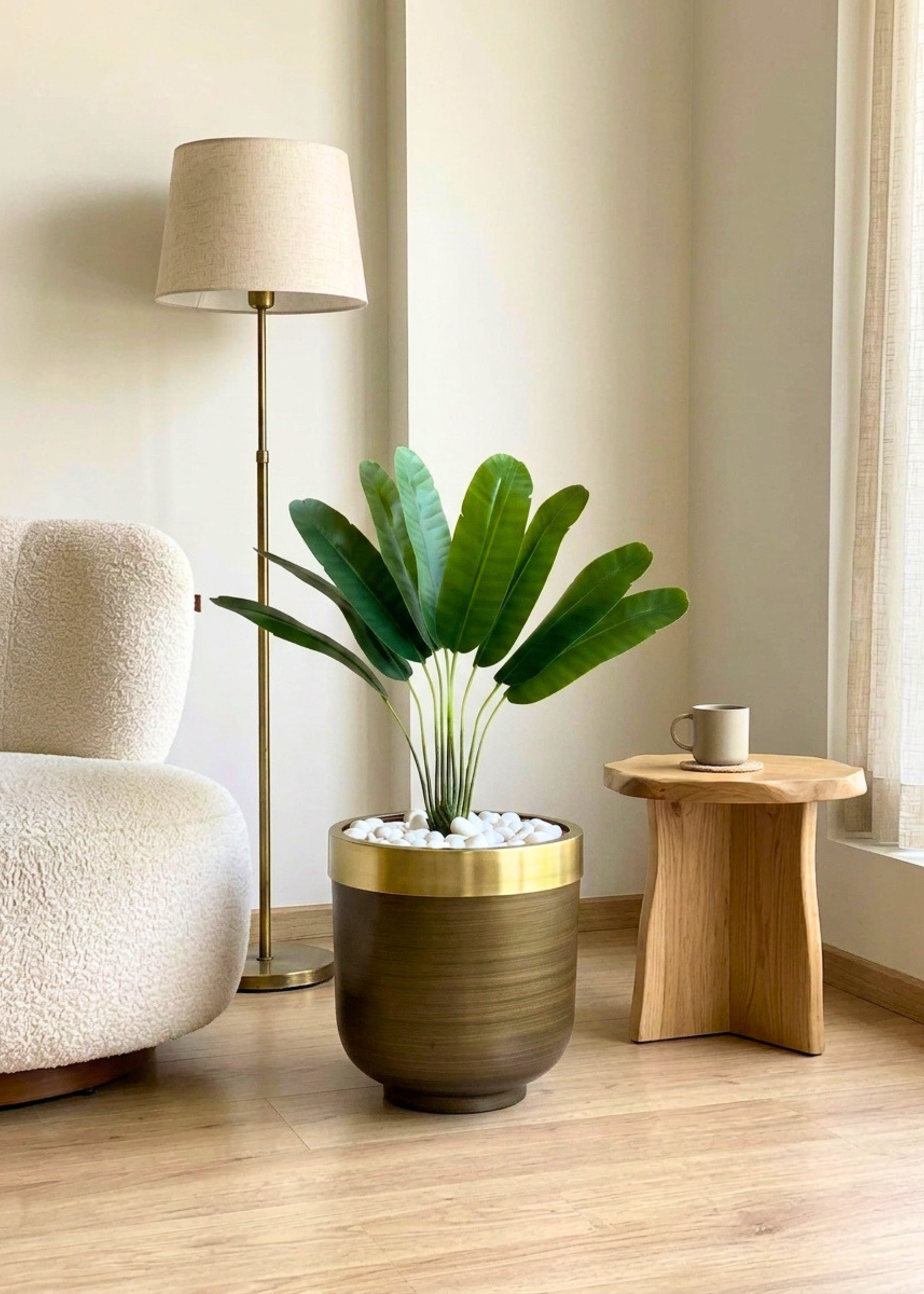 Artificial Slim Travellers Plant - 2 Feet
