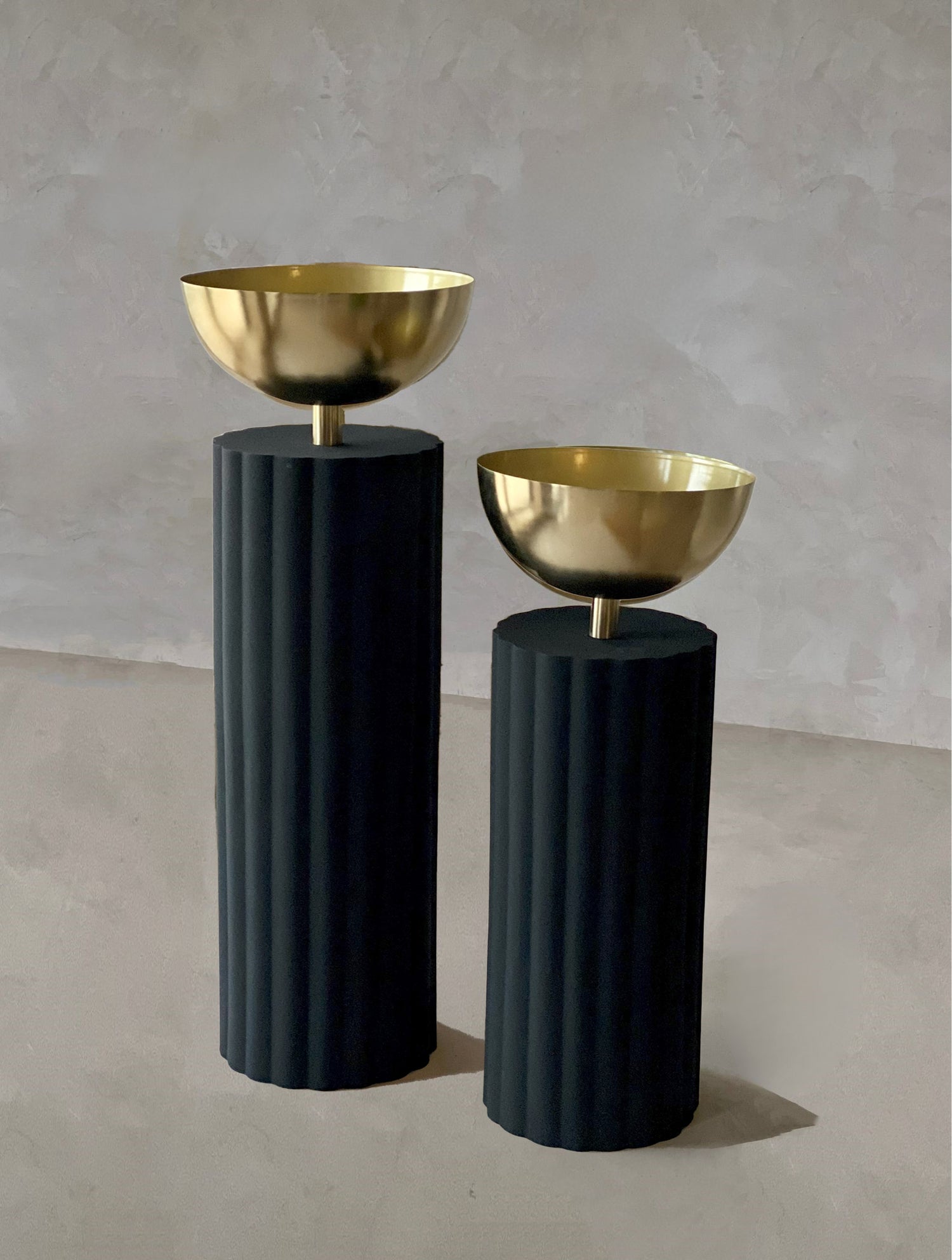 Sabi Fluted Planters - Black