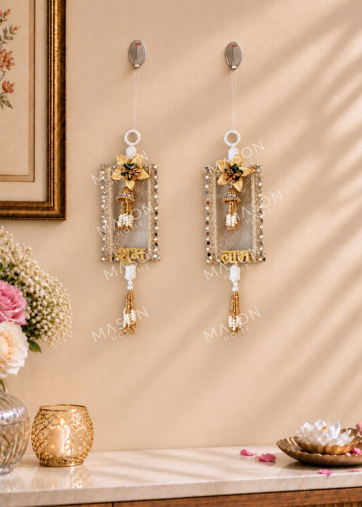 Festive Floral Grace Shubh Labh Hanging