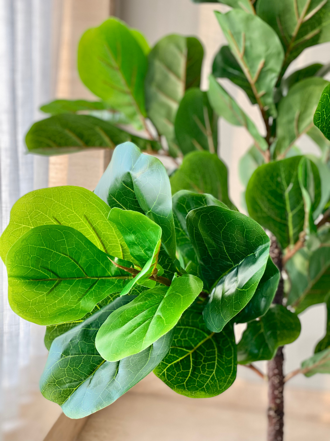 Artificial Fiddle Fig Plant - 4.5 Feet