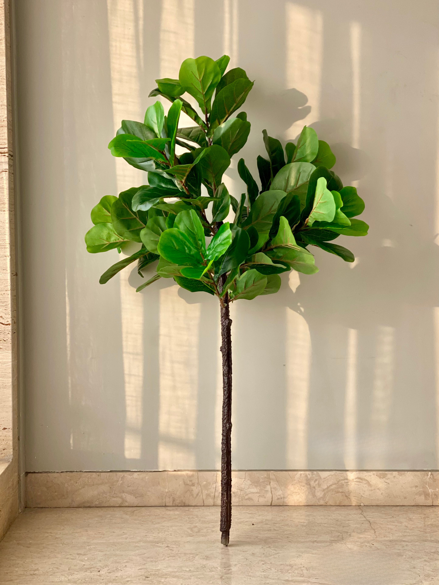 Artificial Fiddle Fig Plant - 4.5 Feet