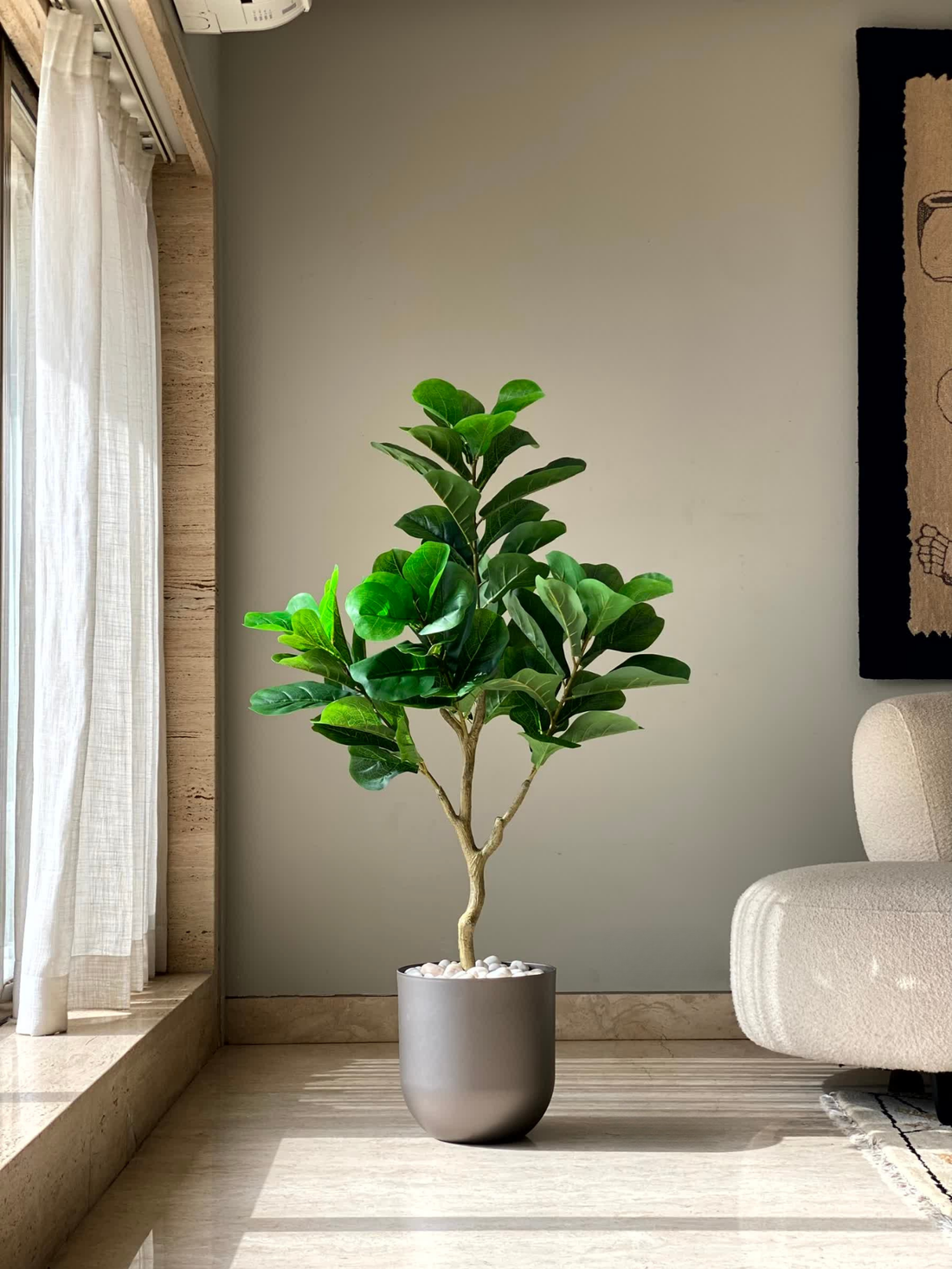 Artificial Serene Fiddle Plant - 4 Feet