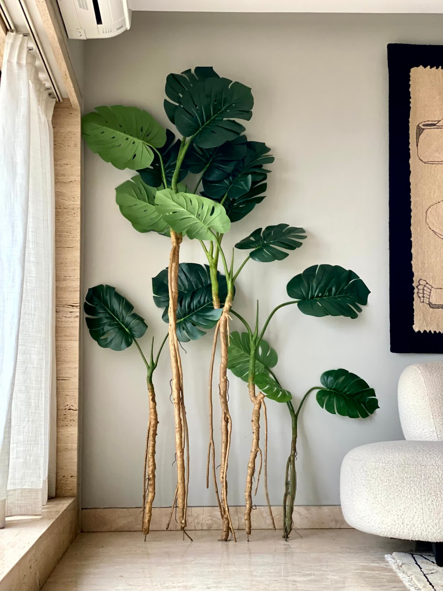 Artificial Forest Monstera Plant - 7.5 Feet