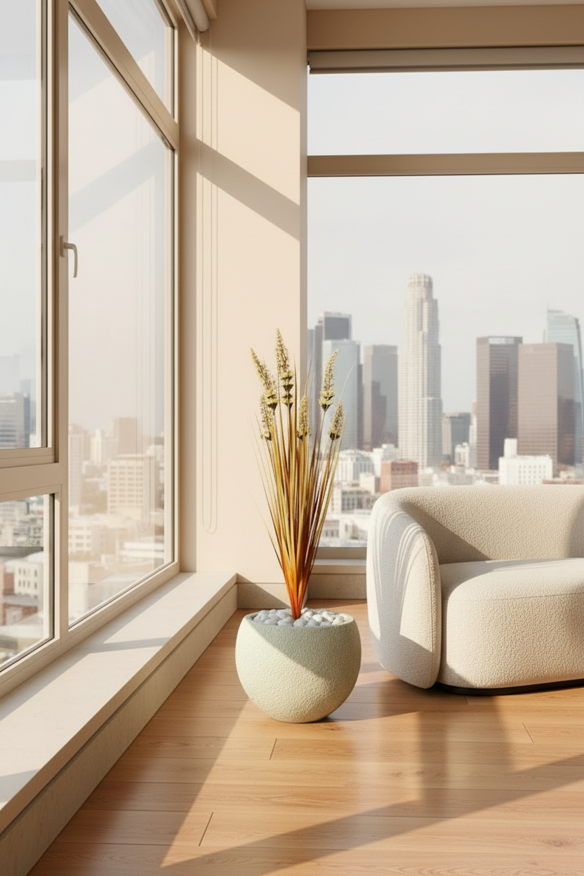 Artificial Dawn Foxtail Pampas Bunch - 3 Feet