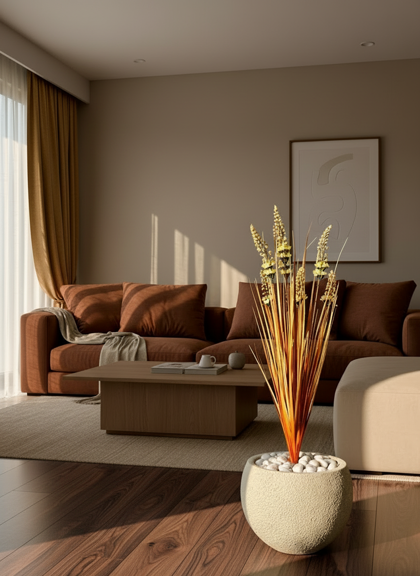 Artificial Dawn Foxtail Pampas Bunch - 3 Feet