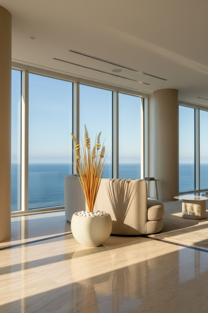 Artificial Dawn Foxtail Pampas Bunch - 3 Feet