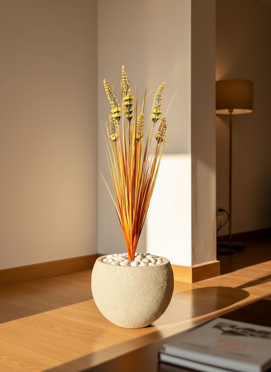 Artificial Dawn Foxtail Pampas Bunch - 3 Feet